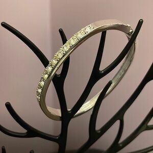 Silver Tone Crystal Vintage Bracelet